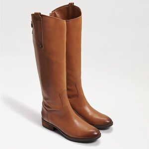 Sam Edelman PENNY WIDE CALF LEATHER RIDING BOOT, Whiskey Leather size 11